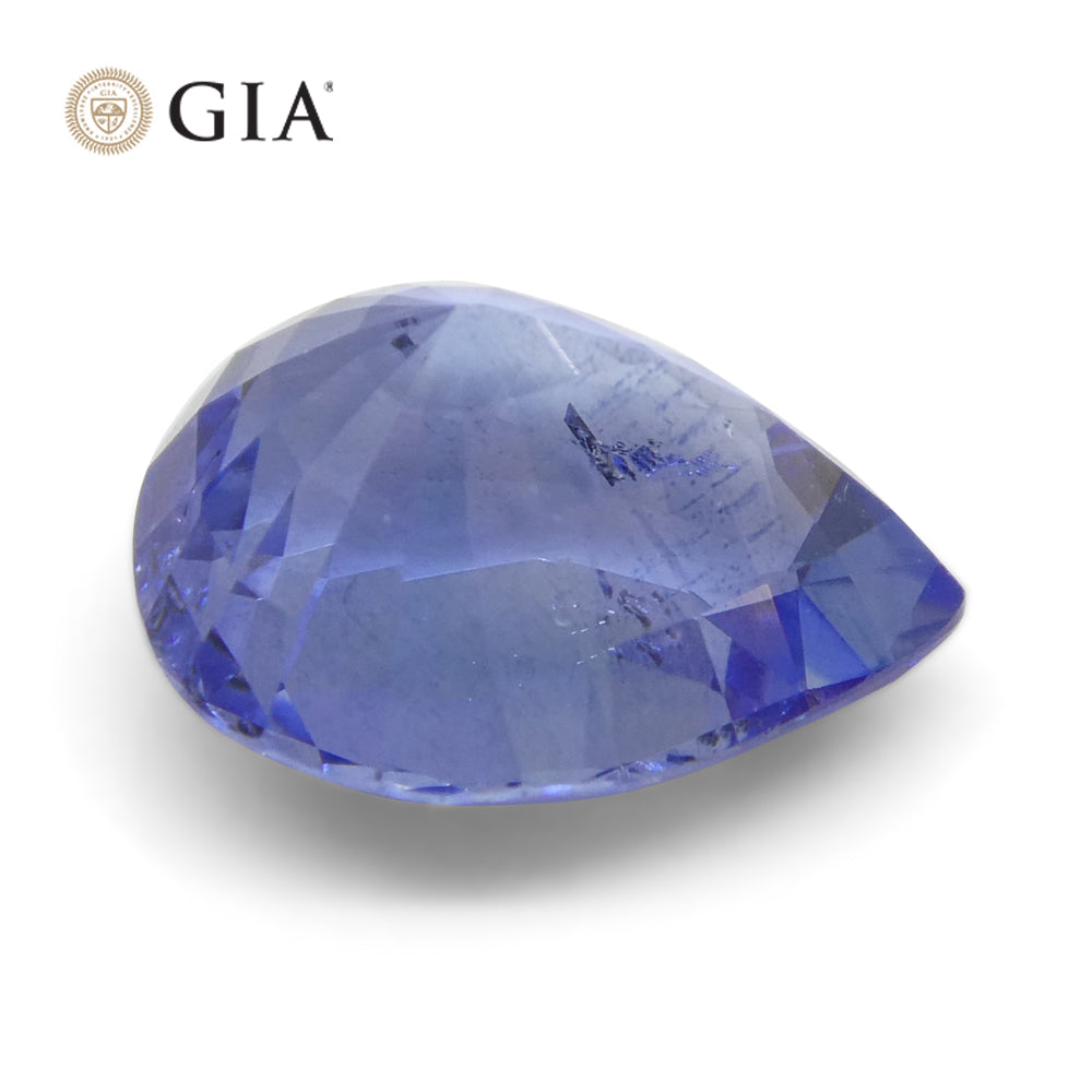 2.14ct Pear Blue Sapphire GIA Certified Sri Lanka Unheated - Skyjems Wholesale Gemstones