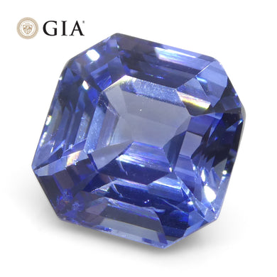 3.2ct Octagonal/Emerald Cut Blue Sapphire GIA Certified Sri Lanka - Skyjems Wholesale Gemstones
