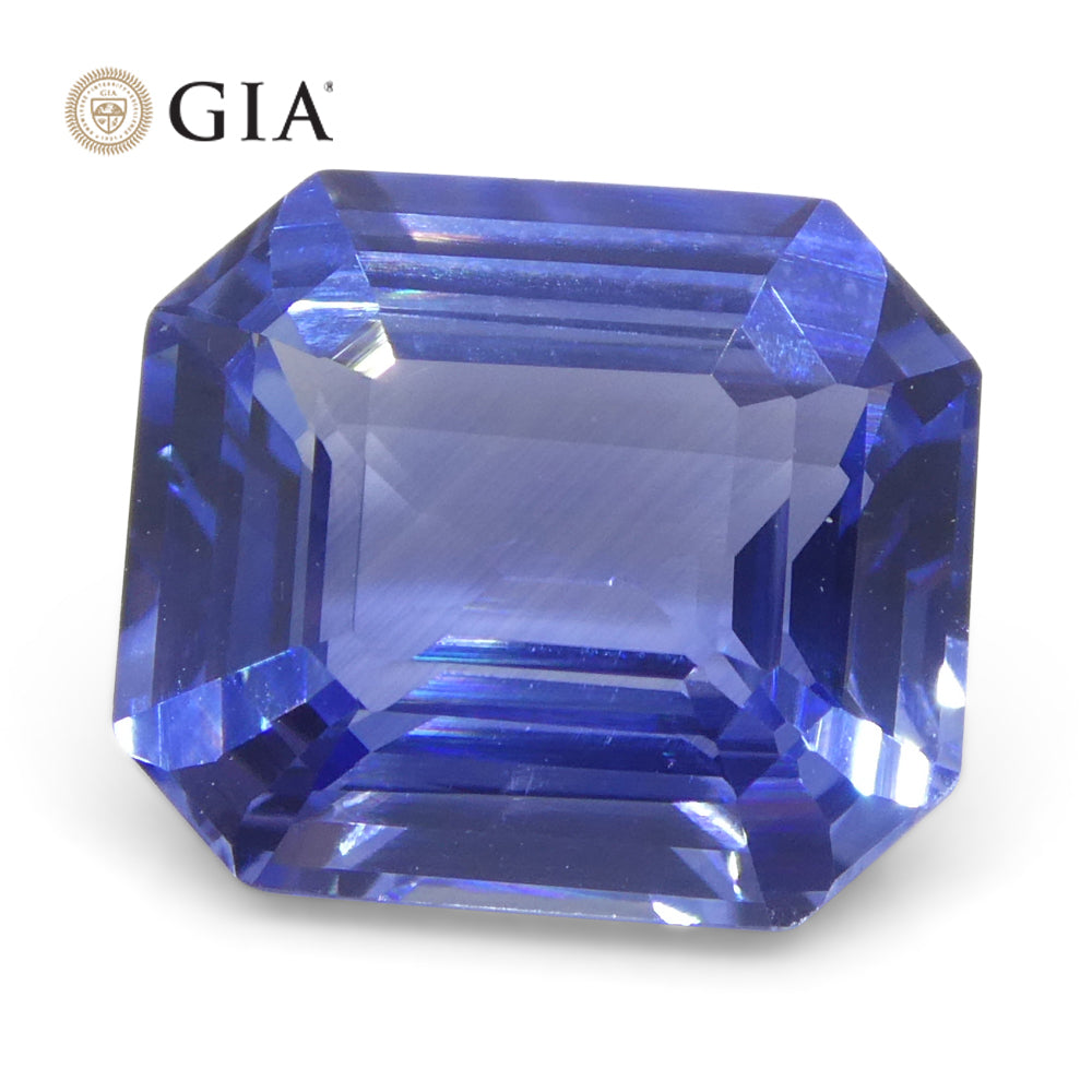 3.06ct Octagonal/Emerald Cut Blue Sapphire GIA Certified Sri Lanka - Skyjems Wholesale Gemstones