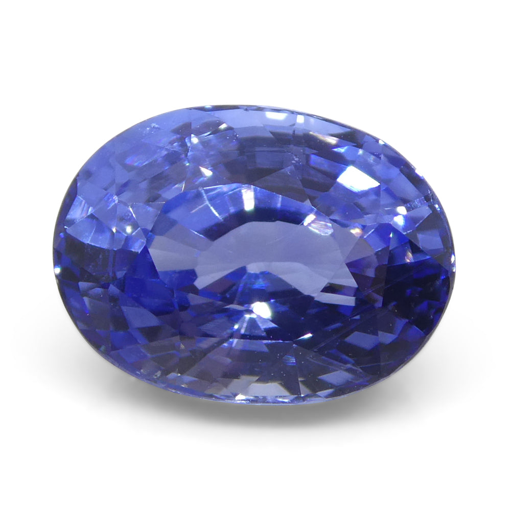 3.65ct Oval Blue Sapphire GIA Certified Sri Lanka - Skyjems Wholesale Gemstones