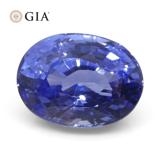 3.65ct Oval Blue Sapphire GIA Certified Sri Lanka - Skyjems Wholesale Gemstones