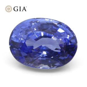 3.65ct Oval Blue Sapphire GIA Certified Sri Lanka - Skyjems Wholesale Gemstones