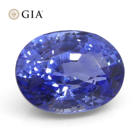 3.65ct Oval Blue Sapphire GIA Certified Sri Lanka