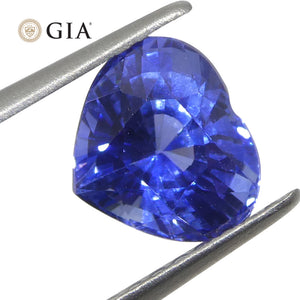 1.51ct Heart Blue Sapphire GIA Certified Sri Lanka - Skyjems Wholesale Gemstones