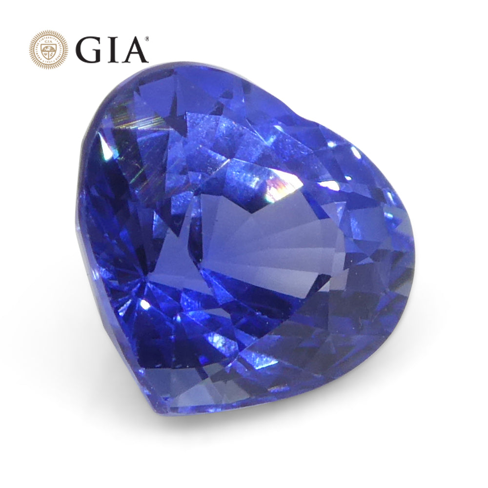 1.51ct Heart Blue Sapphire GIA Certified Sri Lanka - Skyjems Wholesale Gemstones