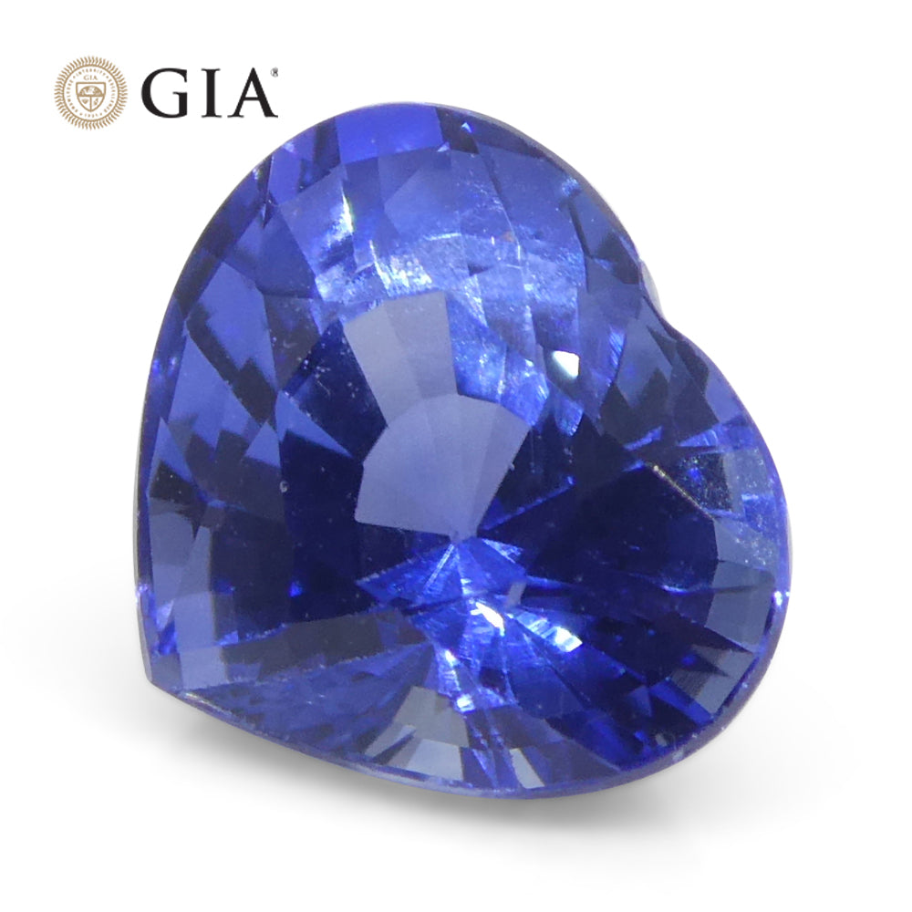 1.51ct Heart Blue Sapphire GIA Certified Sri Lanka - Skyjems Wholesale Gemstones