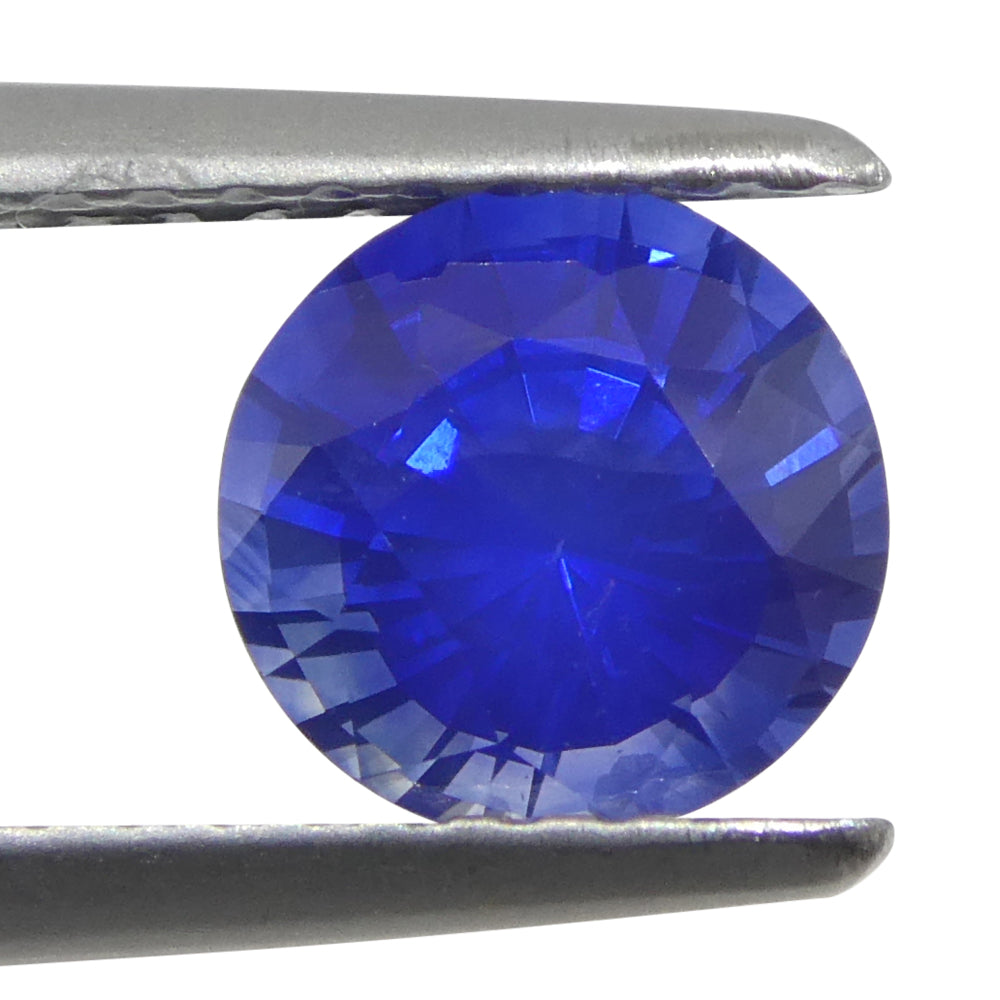 1.24ct Round Blue Sapphire GIA Certified Sri Lanka - Skyjems Wholesale Gemstones