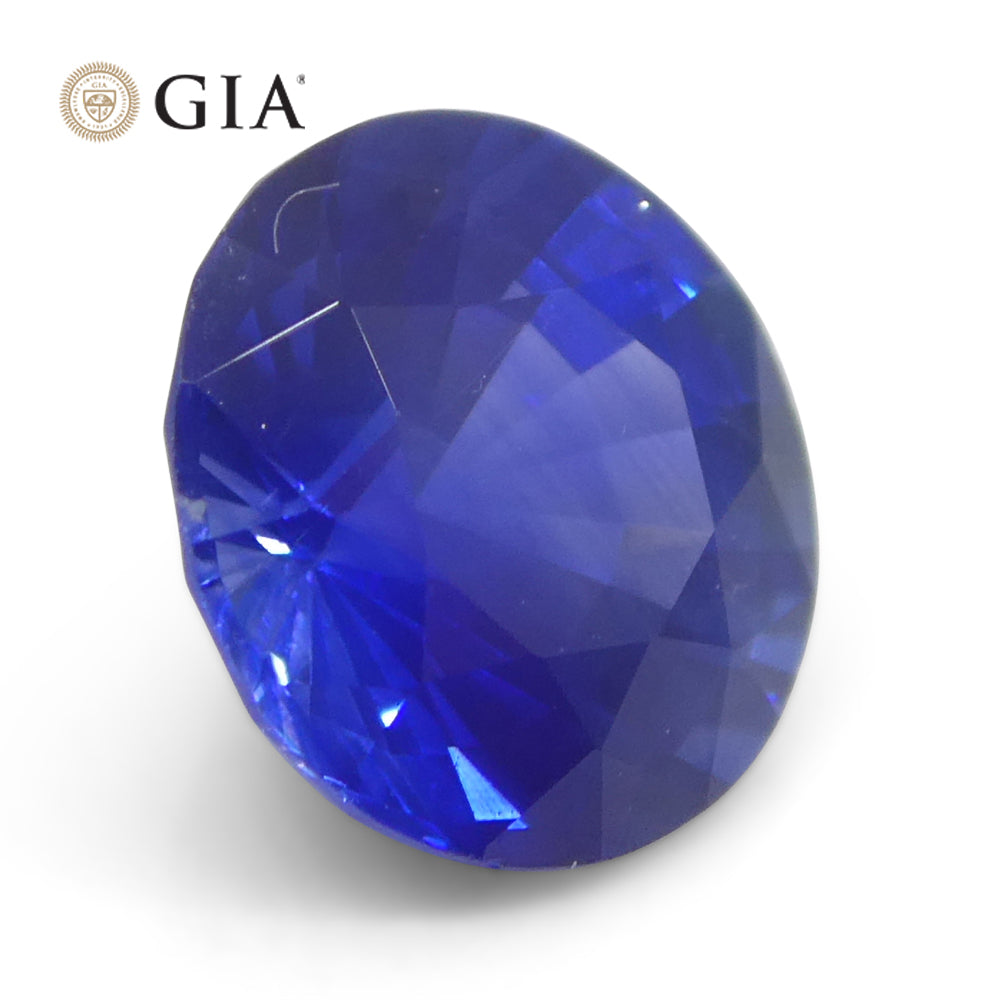 1.24ct Round Blue Sapphire GIA Certified Sri Lanka - Skyjems Wholesale Gemstones