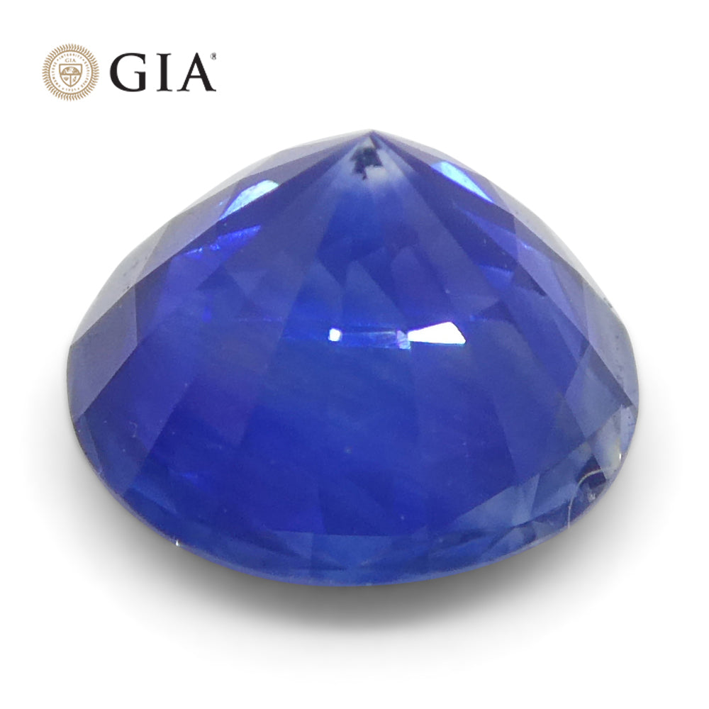 1.24ct Round Blue Sapphire GIA Certified Sri Lanka - Skyjems Wholesale Gemstones