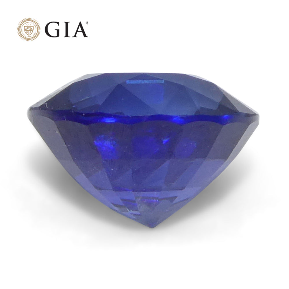 1.28ct Round Blue Sapphire GIA Certified Cambodia - Skyjems Wholesale Gemstones