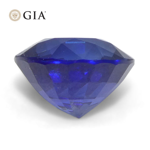 1.28ct Round Blue Sapphire GIA Certified Cambodia