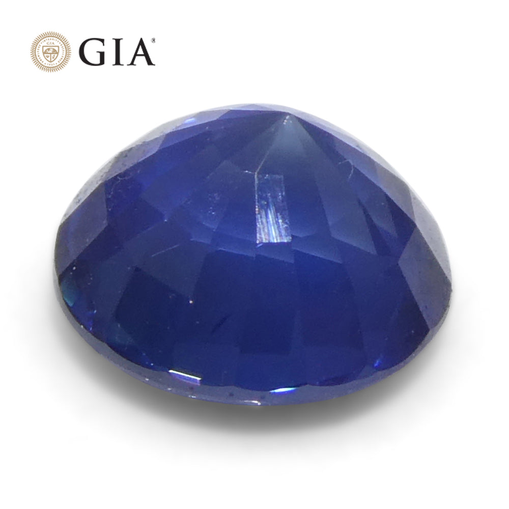 1.28ct Round Blue Sapphire GIA Certified Cambodia - Skyjems Wholesale Gemstones