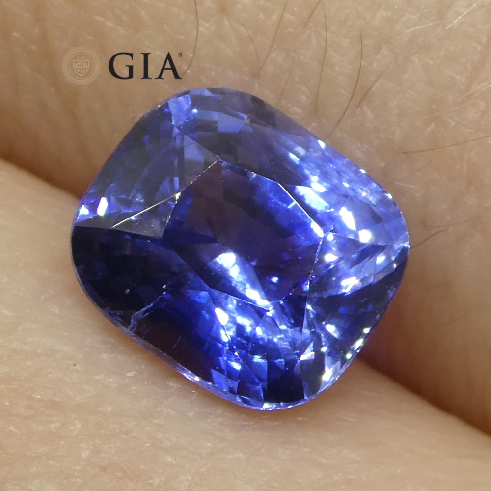 2.04ct Cushion Blue Sapphire GIA Certified Sri Lanka - Skyjems Wholesale Gemstones