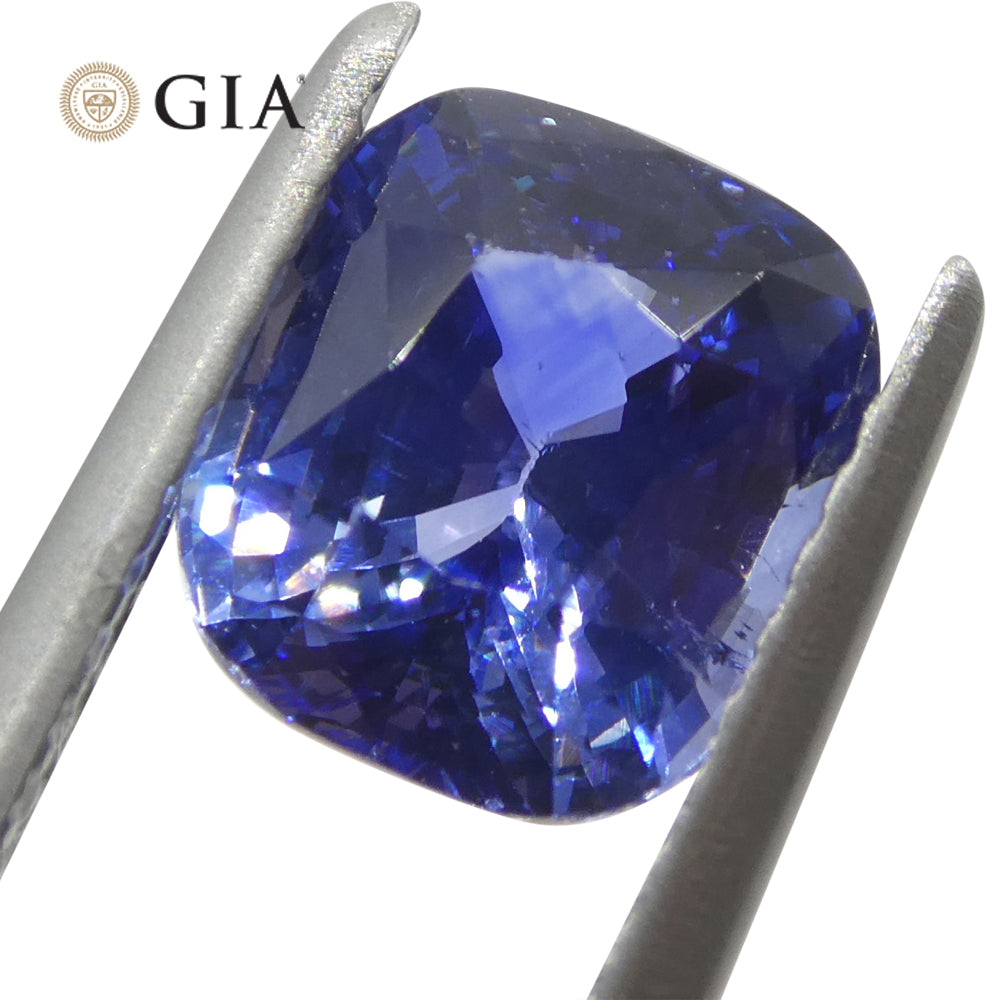 2.04ct Cushion Blue Sapphire GIA Certified Sri Lanka - Skyjems Wholesale Gemstones