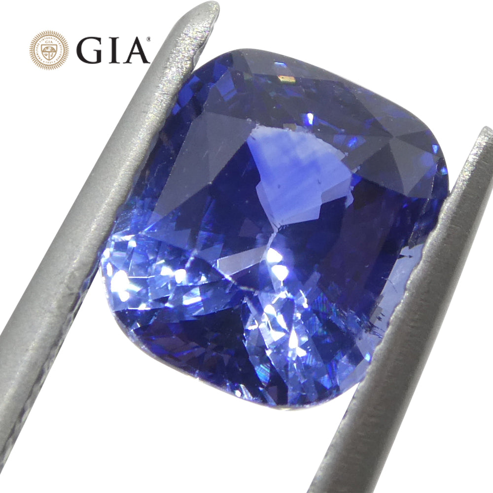 2.04ct Cushion Blue Sapphire GIA Certified Sri Lanka - Skyjems Wholesale Gemstones