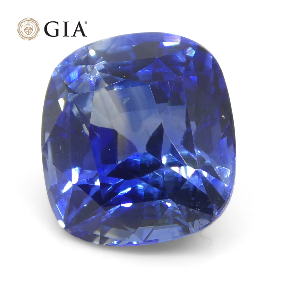 3.79ct Cushion Blue Sapphire GIA Certified Sri Lanka - Skyjems Wholesale Gemstones