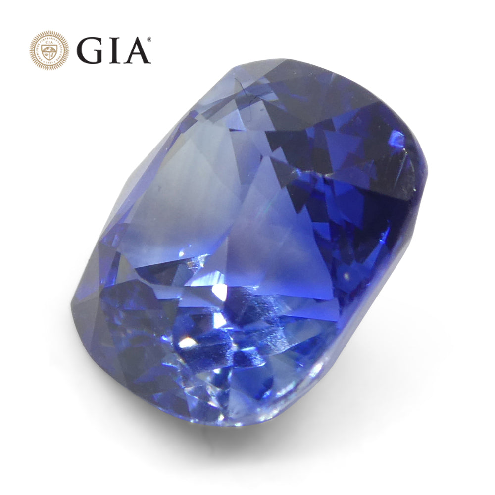 3.79ct Cushion Blue Sapphire GIA Certified Sri Lanka - Skyjems Wholesale Gemstones