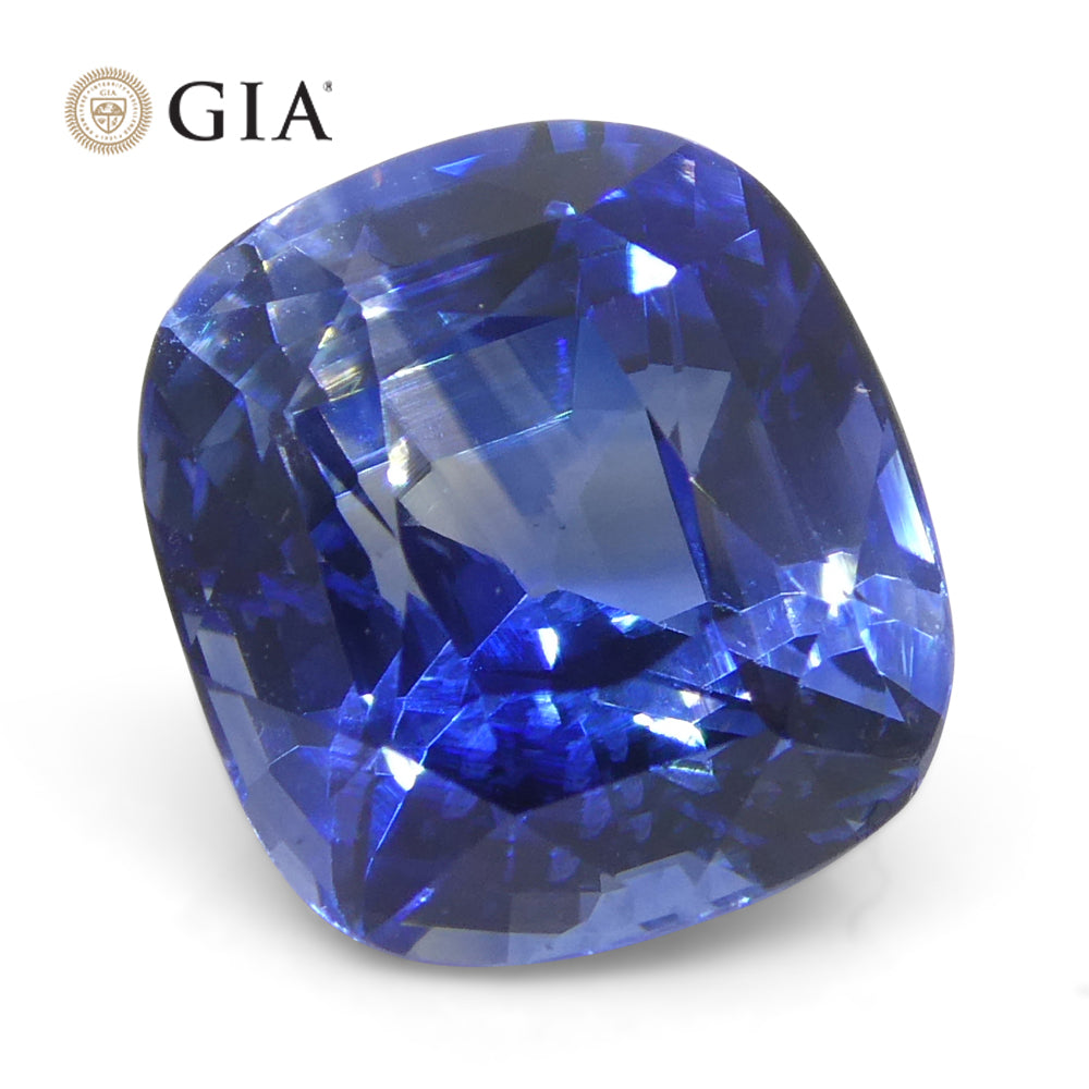 3.79ct Cushion Blue Sapphire GIA Certified Sri Lanka - Skyjems Wholesale Gemstones