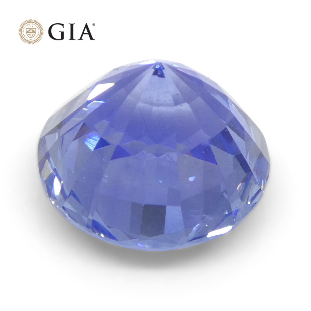 4.03ct Round Blue Sapphire GIA Certified Sri Lanka - Skyjems Wholesale Gemstones