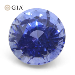 4.03ct Round Blue Sapphire GIA Certified Sri Lanka - Skyjems Wholesale Gemstones