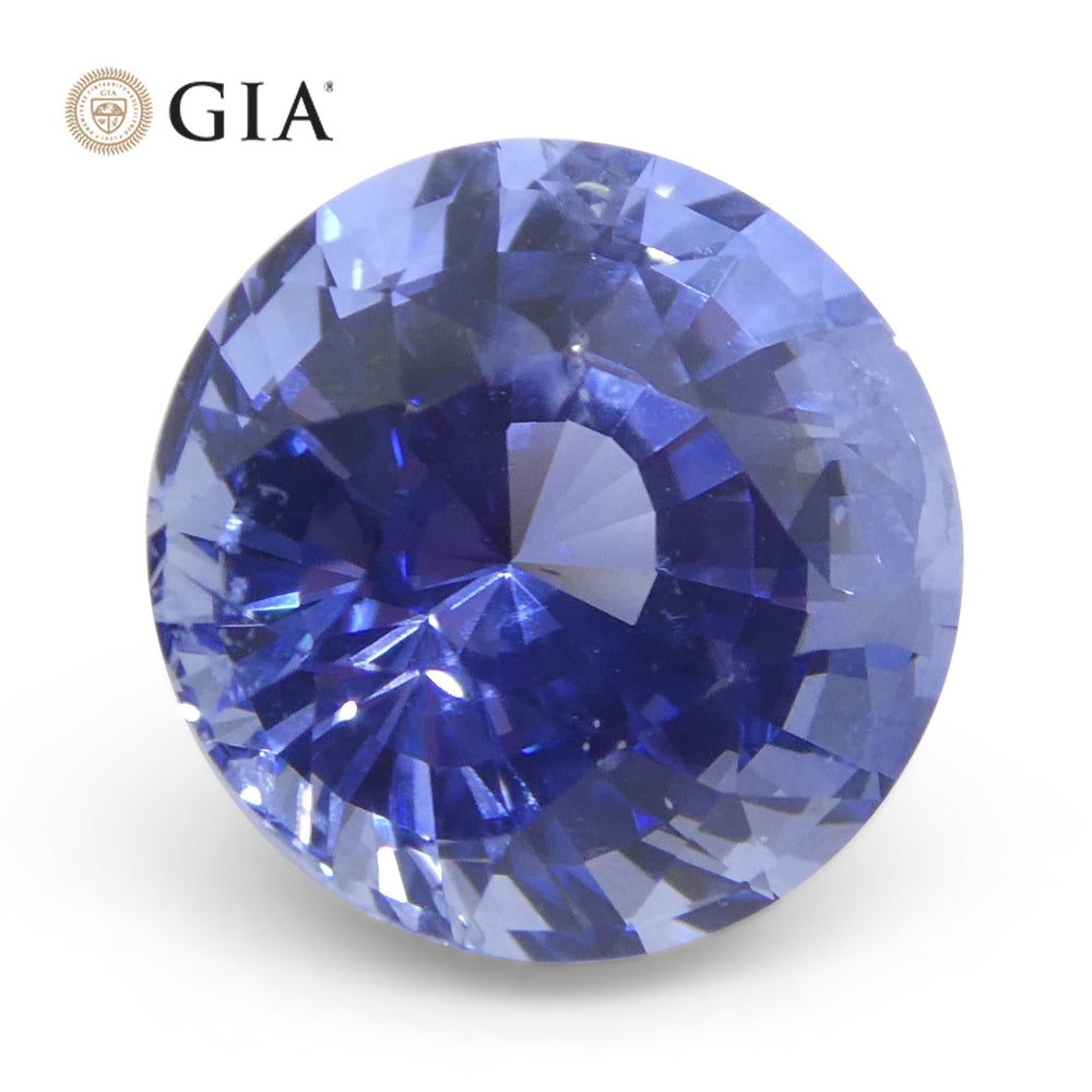 4.03ct Round Blue Sapphire GIA Certified Sri Lanka - Skyjems Wholesale Gemstones