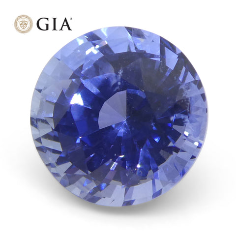 4.03ct Round Blue Sapphire GIA Certified Sri Lanka