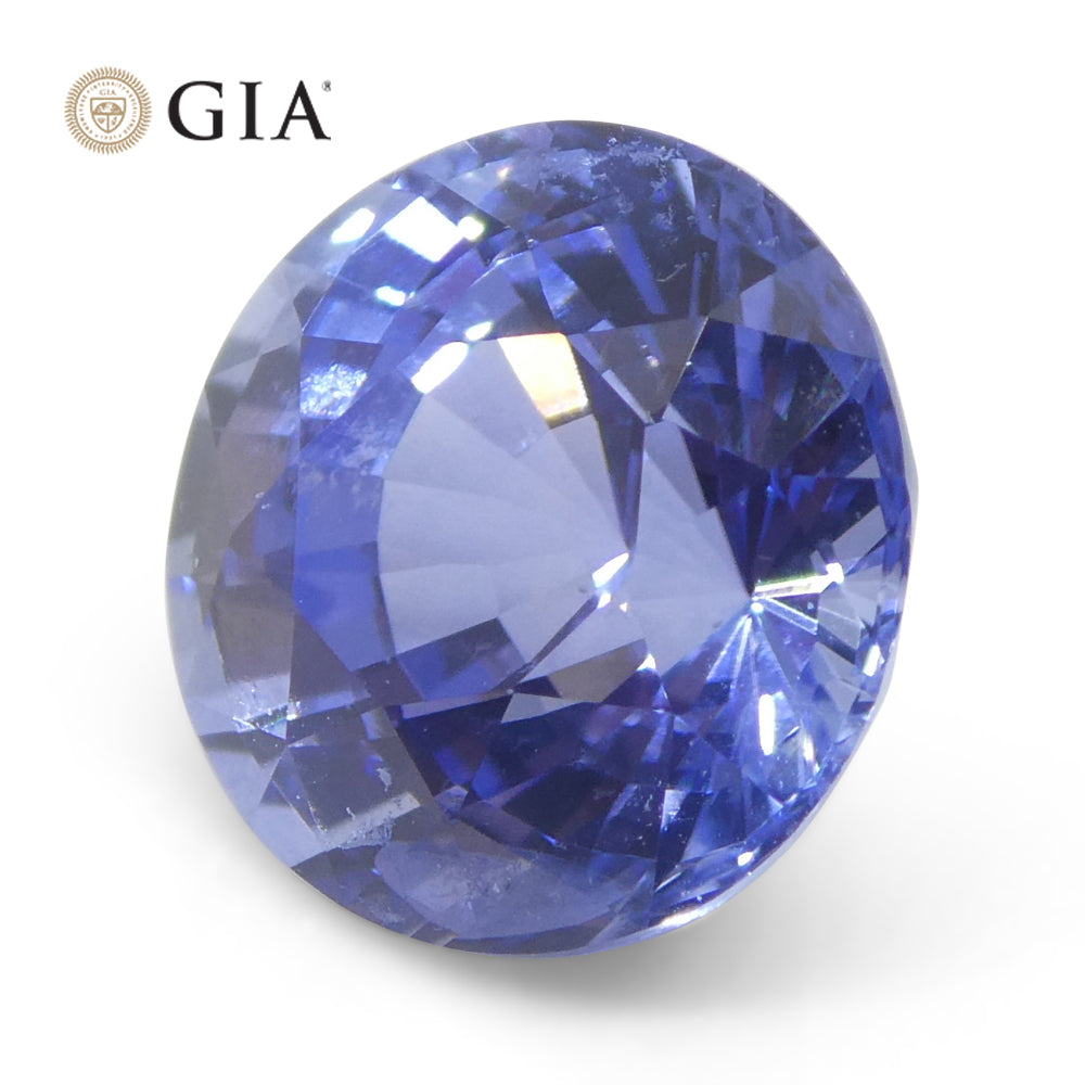 4.03ct Round Blue Sapphire GIA Certified Sri Lanka - Skyjems Wholesale Gemstones