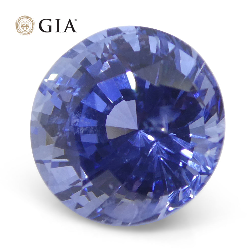 4.03ct Round Blue Sapphire GIA Certified Sri Lanka - Skyjems Wholesale Gemstones