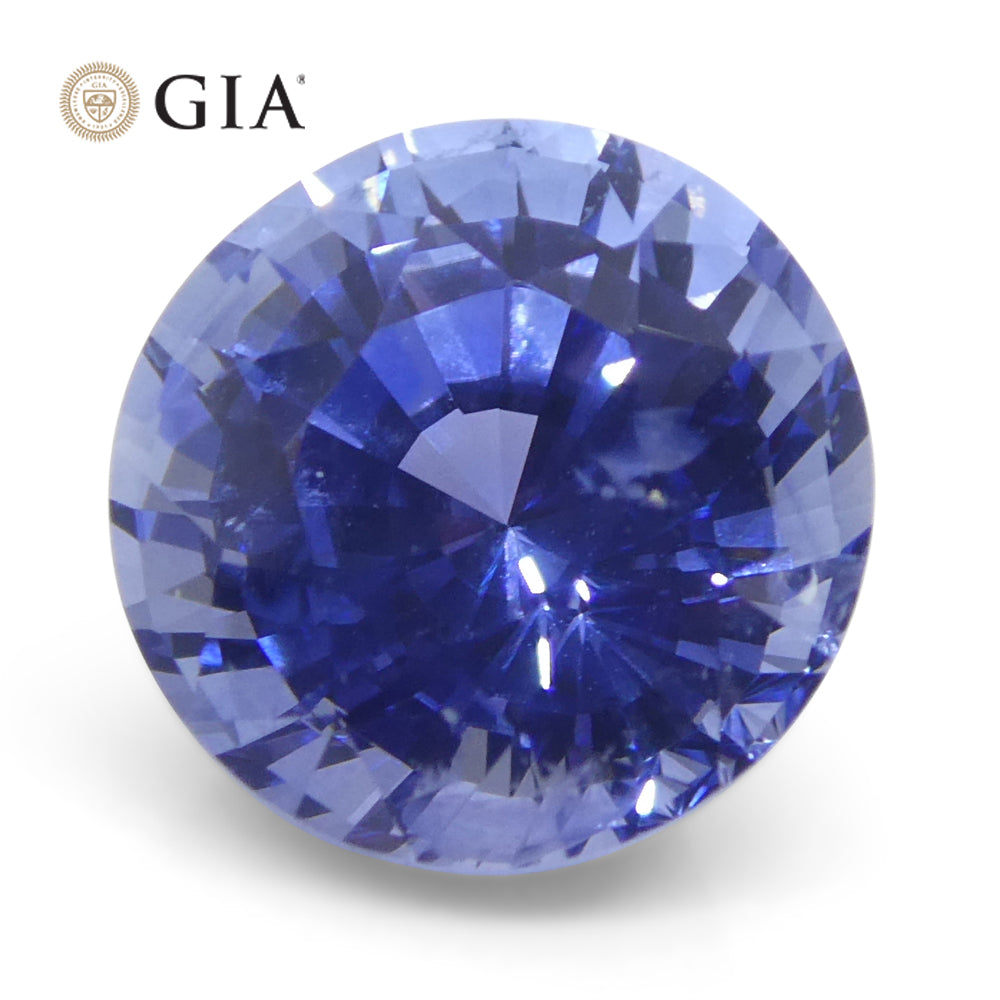 4.03ct Round Blue Sapphire GIA Certified Sri Lanka - Skyjems Wholesale Gemstones