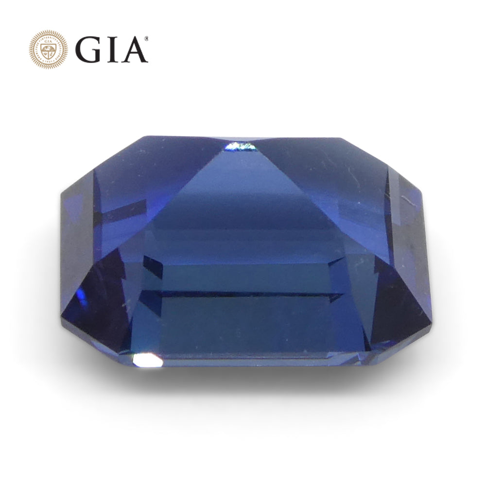 1.62ct Octagonal/Emerald Cut Blue Sapphire GIA Certified Madagascar - Skyjems Wholesale Gemstones