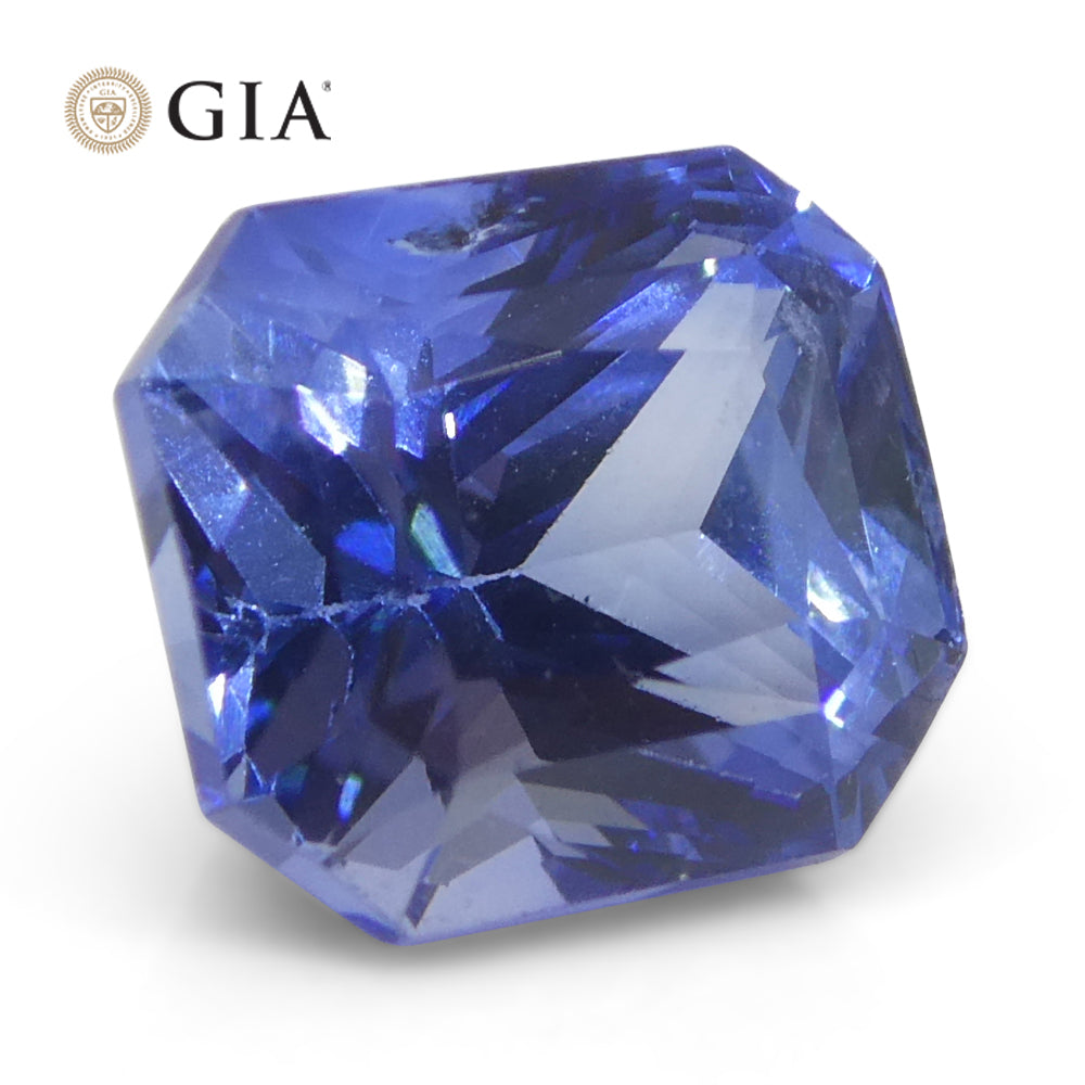 2.02ct Octagonal/Emerald Cut Blue Sapphire GIA Certified Sri Lanka - Skyjems Wholesale Gemstones