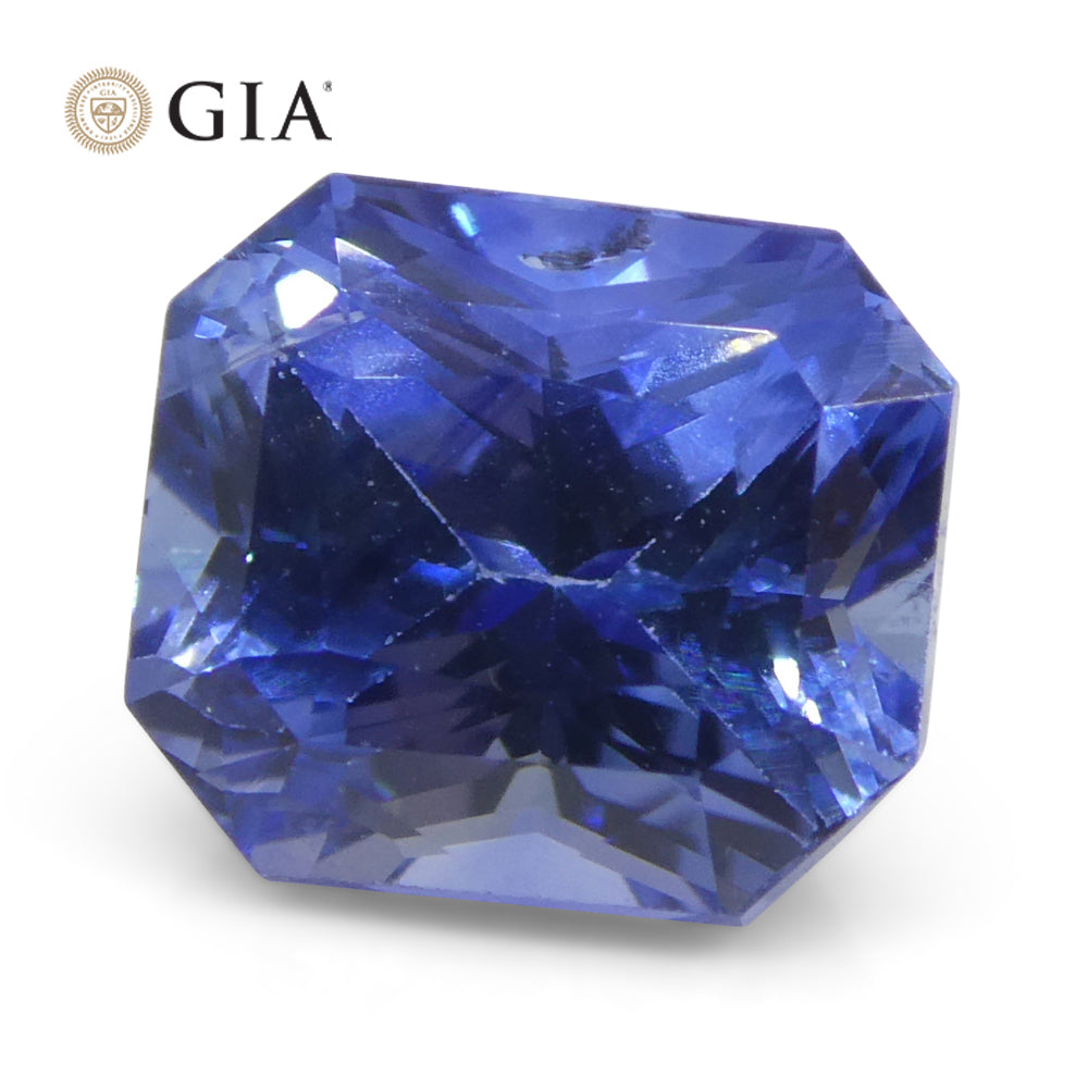 2.02ct Octagonal/Emerald Cut Blue Sapphire GIA Certified Sri Lanka - Skyjems Wholesale Gemstones