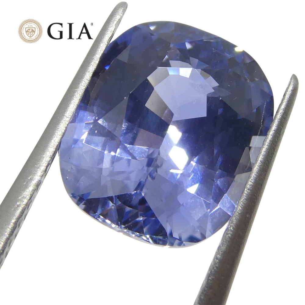 4.12ct Cushion Blue Sapphire GIA Certified Sri Lanka Unheated - Skyjems Wholesale Gemstones