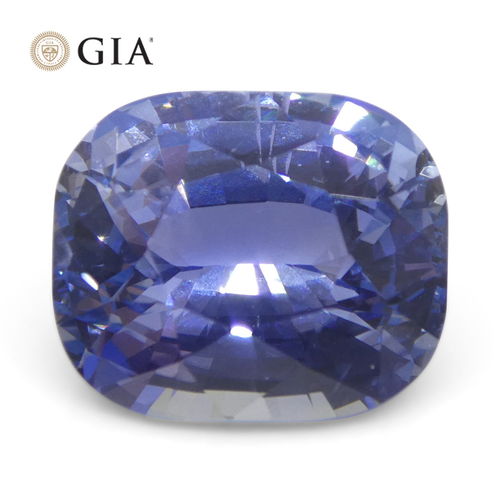 4.12ct Cushion Blue Sapphire GIA Certified Sri Lanka Unheated - Skyjems Wholesale Gemstones