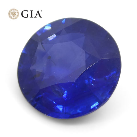 1.68ct Round Blue Sapphire GIA Certified Sri Lanka