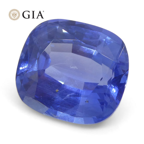 5.09ct Cushion Blue Sapphire GIA Certified Sri Lanka Unheated