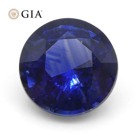 1.05ct Round Blue Sapphire GIA Certified Sri Lanka