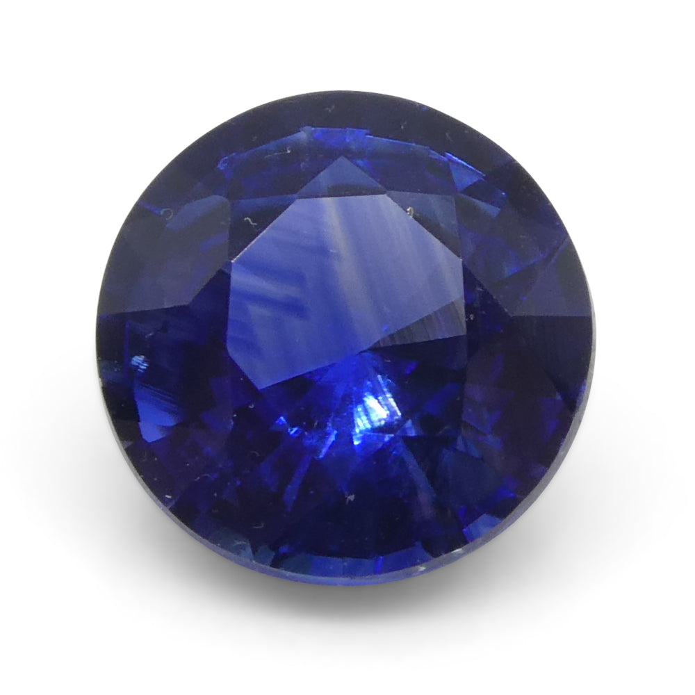 1.05ct Round Blue Sapphire GIA Certified Sri Lanka - Skyjems Wholesale Gemstones