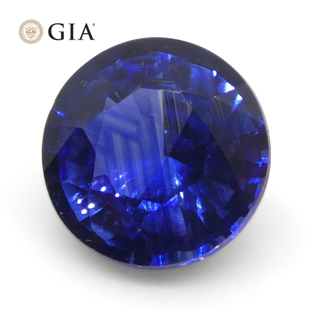 1.05ct Round Blue Sapphire GIA Certified Sri Lanka - Skyjems Wholesale Gemstones