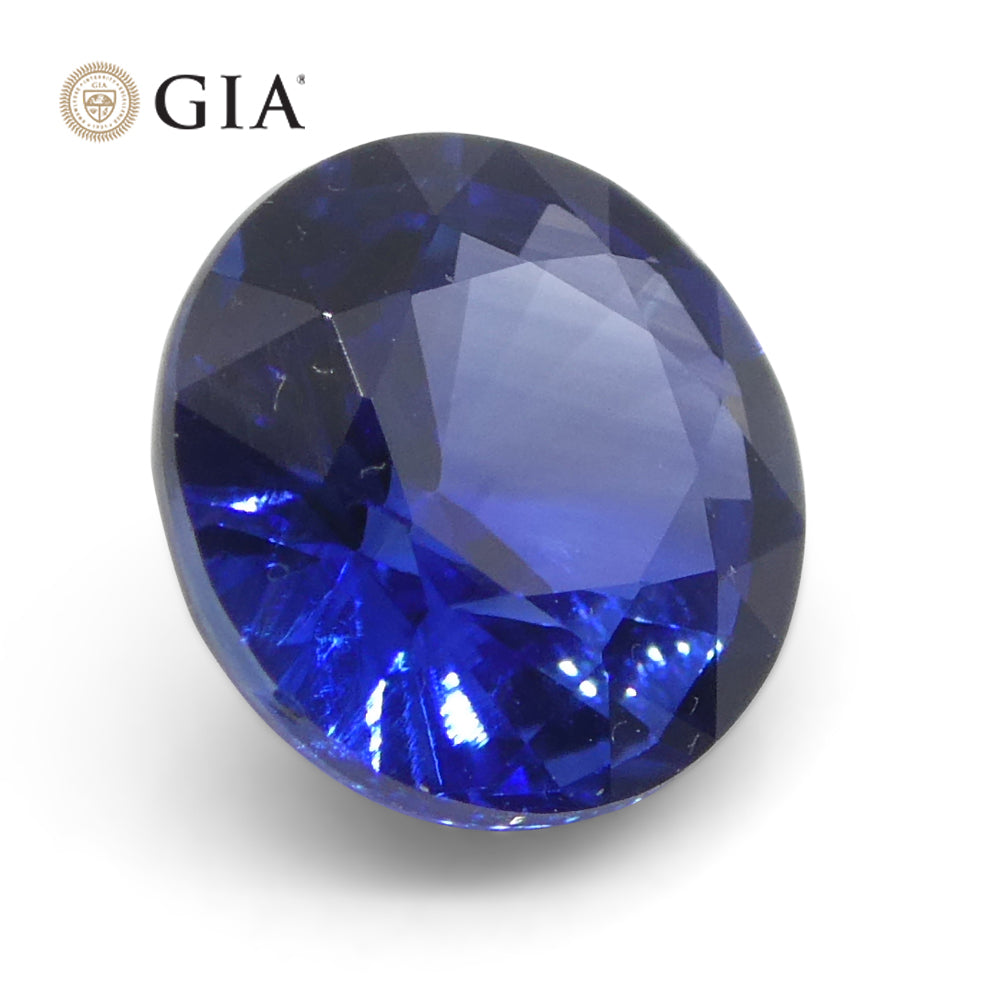 1.05ct Round Blue Sapphire GIA Certified Sri Lanka - Skyjems Wholesale Gemstones