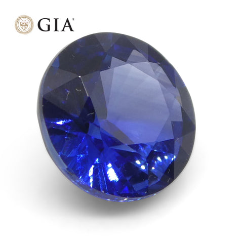 1.05ct Round Blue Sapphire GIA Certified Sri Lanka