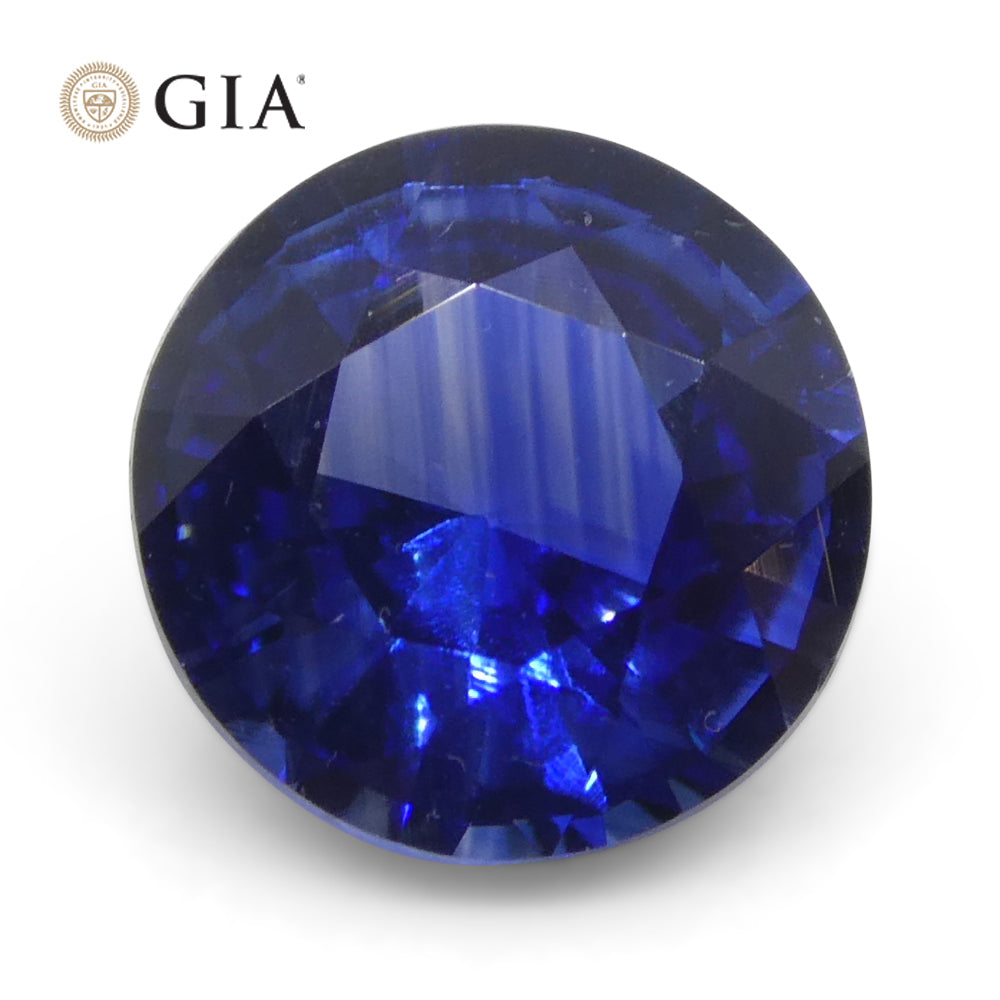 1.05ct Round Blue Sapphire GIA Certified Sri Lanka - Skyjems Wholesale Gemstones