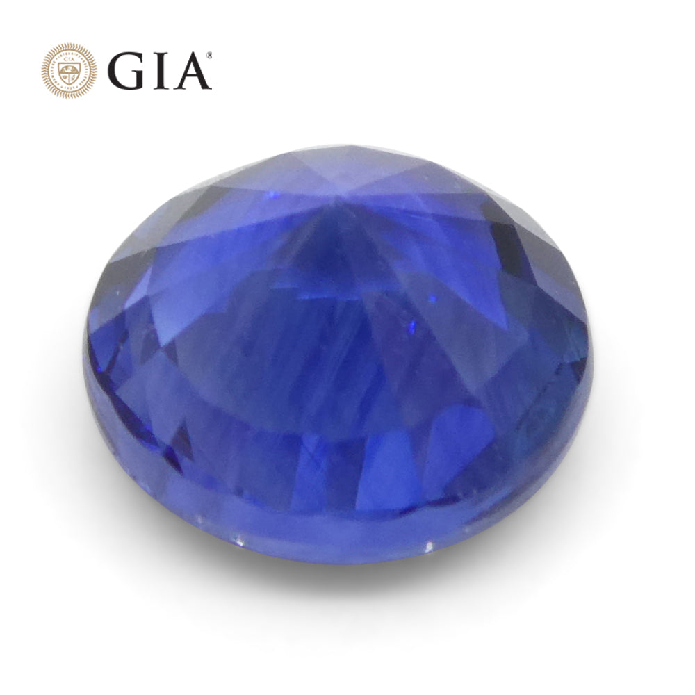 1.05ct Round Blue Sapphire GIA Certified Sri Lanka - Skyjems Wholesale Gemstones