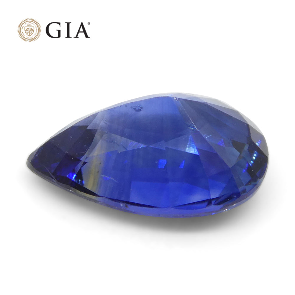 1.64ct Pear Blue Sapphire GIA Certified Madagascar - Skyjems Wholesale Gemstones