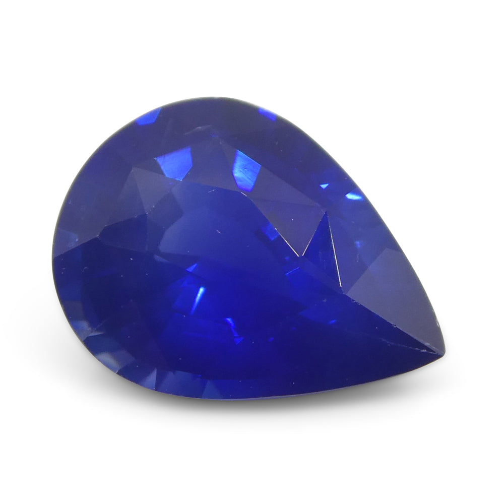 1.75ct Pear Blue Sapphire GIA Certified Sri Lanka - Skyjems Wholesale Gemstones