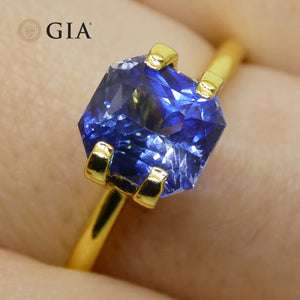 2.13ct Octagonal/Emerald Cut Blue Sapphire GIA Certified Madagascar - Skyjems Wholesale Gemstones