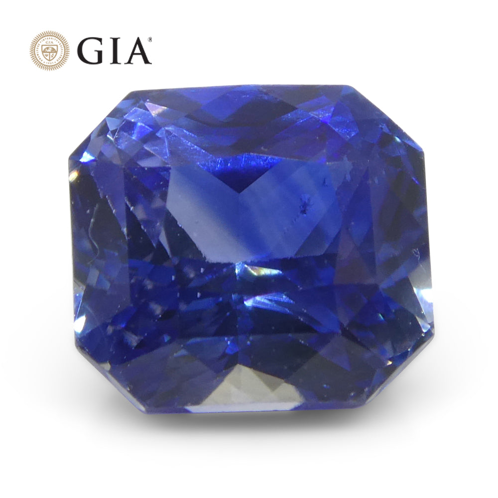 2.13ct Octagonal/Emerald Cut Blue Sapphire GIA Certified Madagascar - Skyjems Wholesale Gemstones