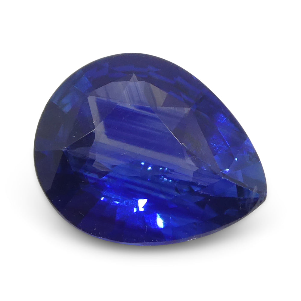 1.42ct Pear Blue Sapphire GIA Certified Sri Lanka - Skyjems Wholesale Gemstones