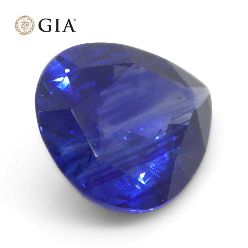 1.42ct Pear Blue Sapphire GIA Certified Sri Lanka - Skyjems Wholesale Gemstones