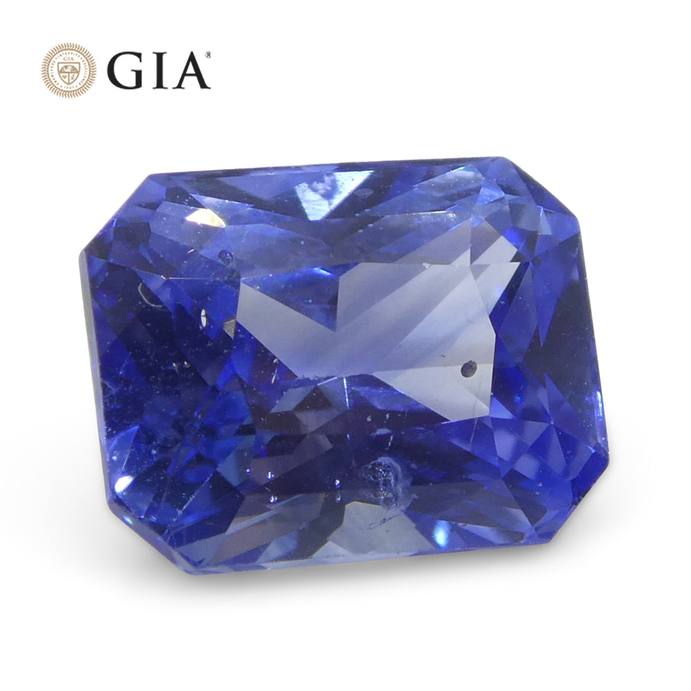 2.54ct Octagonal/Emerald Cut Blue Sapphire GIA Certified Sri Lanka - Skyjems Wholesale Gemstones